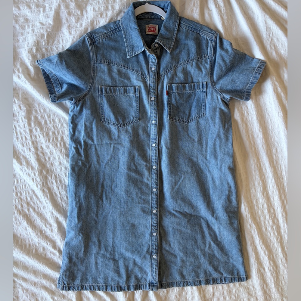 Levi’s Denim Shirt Dress with Pockets